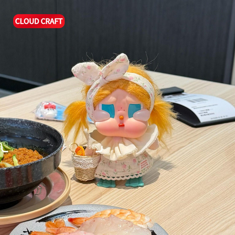 适用哭娃娃衣夏日花园裙子套装crybaby哭娃/labubu 一二三代通用