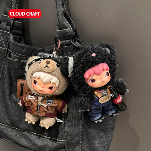 适用小野HIRONO娃衣潮酷皮夹克套装小野公路日志玩偶公仔衣服着替