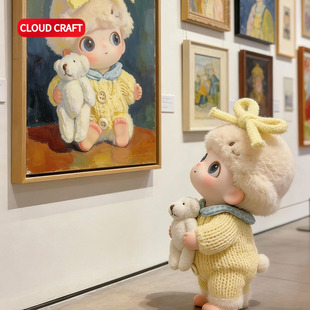 适用DIMOO新生日记娃衣可爱毛衣套装新生娃衣dimoo搪胶玩偶衣服