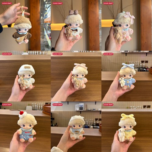 适用dimoo娃衣新生日记系列可爱毛衣套装搪胶毛绒玩偶衣服可换装