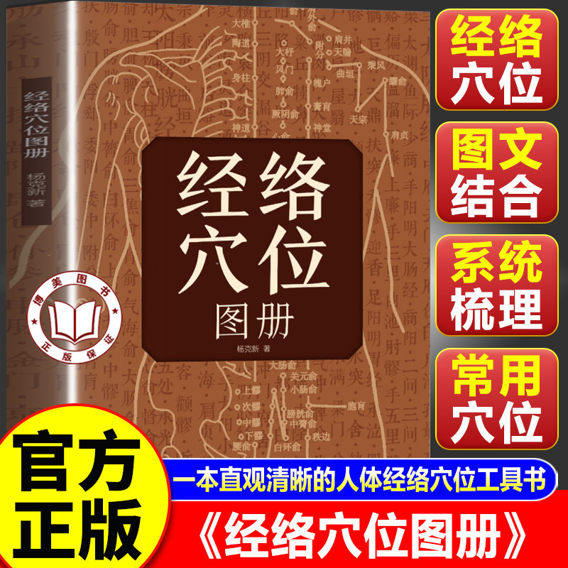 【官方正版】经络穴位图册 三秒精准取穴 一本直观清晰的人体经络穴位工具书