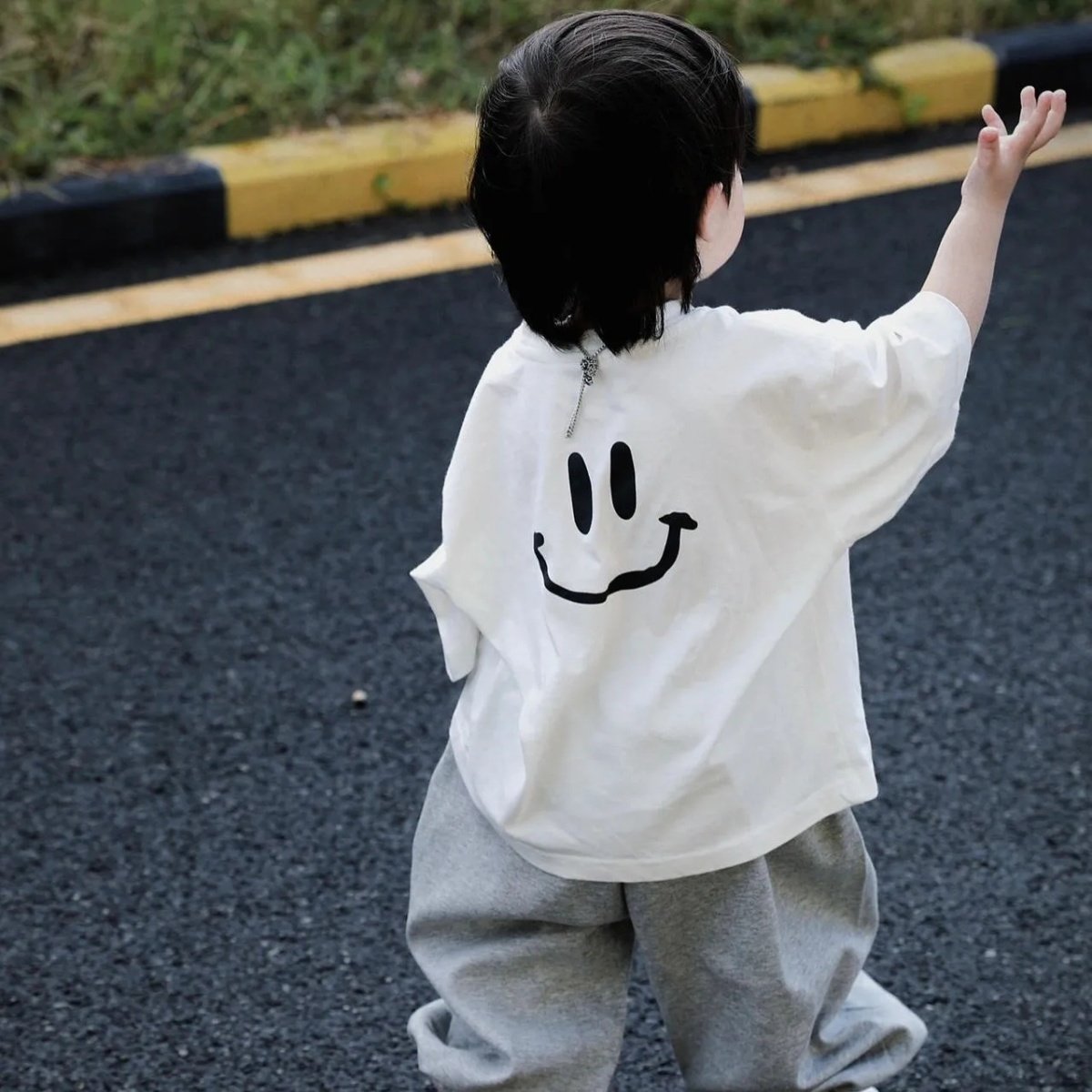 儿童韩系洋气卡通笑脸短袖T恤2026夏季男童纯棉舒适半袖休闲上衣,童装/婴儿装/亲子装,T恤,淘宝优惠券,粉丝福利购,淘宝优惠卷