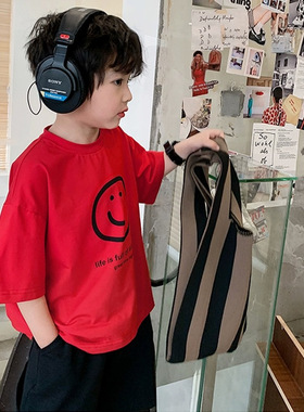 儿童韩版休闲短袖T恤2026夏季0-6岁男童洋气百搭纯棉半袖夏天上衣