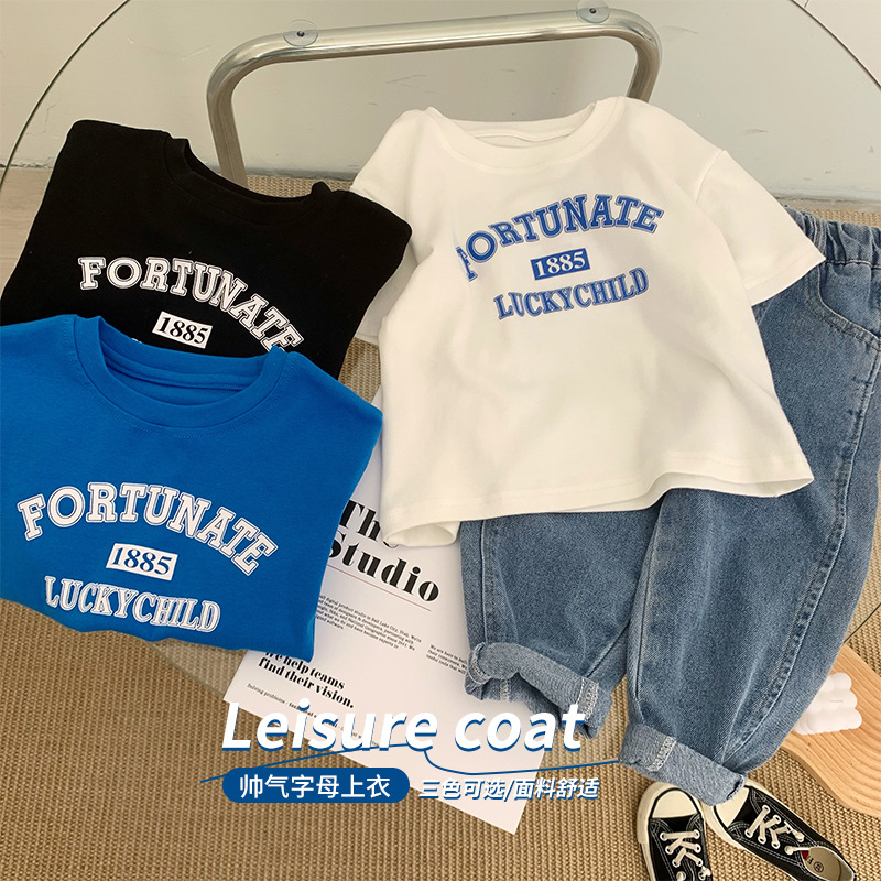 男童t恤短袖夏季纯棉宽松炸街