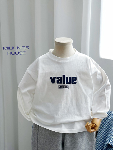 男童春秋装2025新款长袖T恤