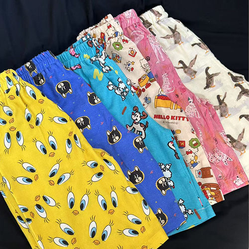 夏季薄款男童女童可爱阔腿裤子