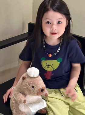 儿童短袖T恤男女宝宝卡通上衣薄