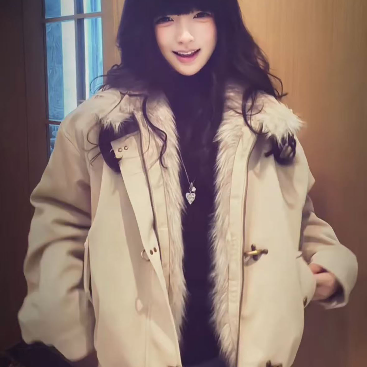 座山雕飞机扣夹克棉服女冬季外套