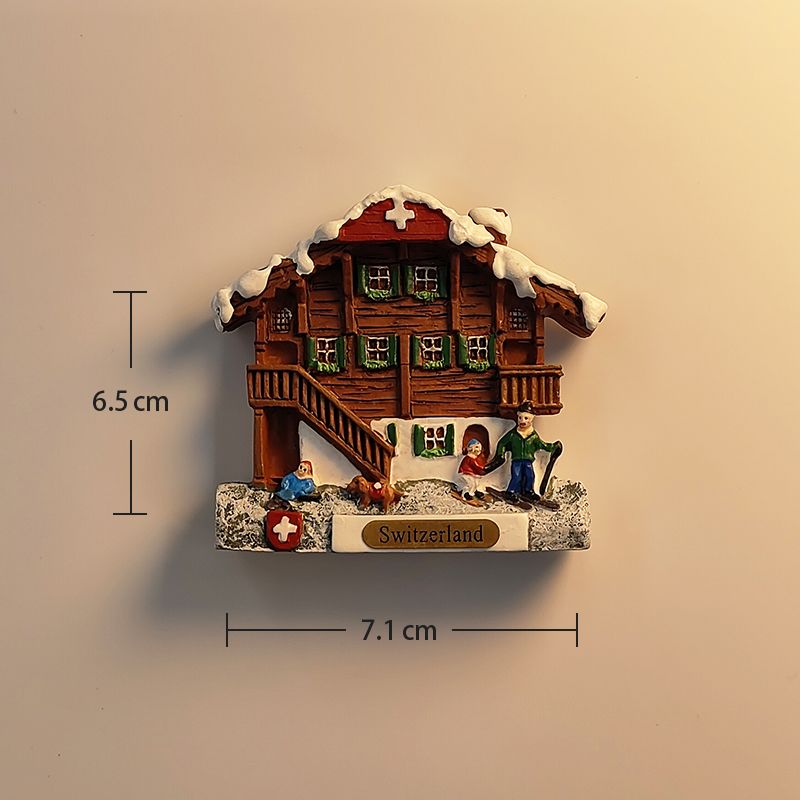 瑞士雪景木屋咕咕钟旅游纪念品