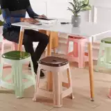 Толстый пластиковый стул Дом скамейка квадратный стул высокий стул простой гостиной столовый стол