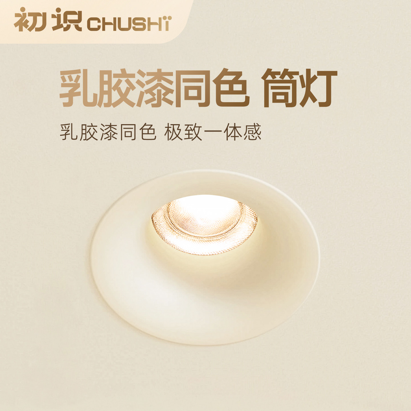 乳胶漆同色隐形客厅嵌入式筒灯图片