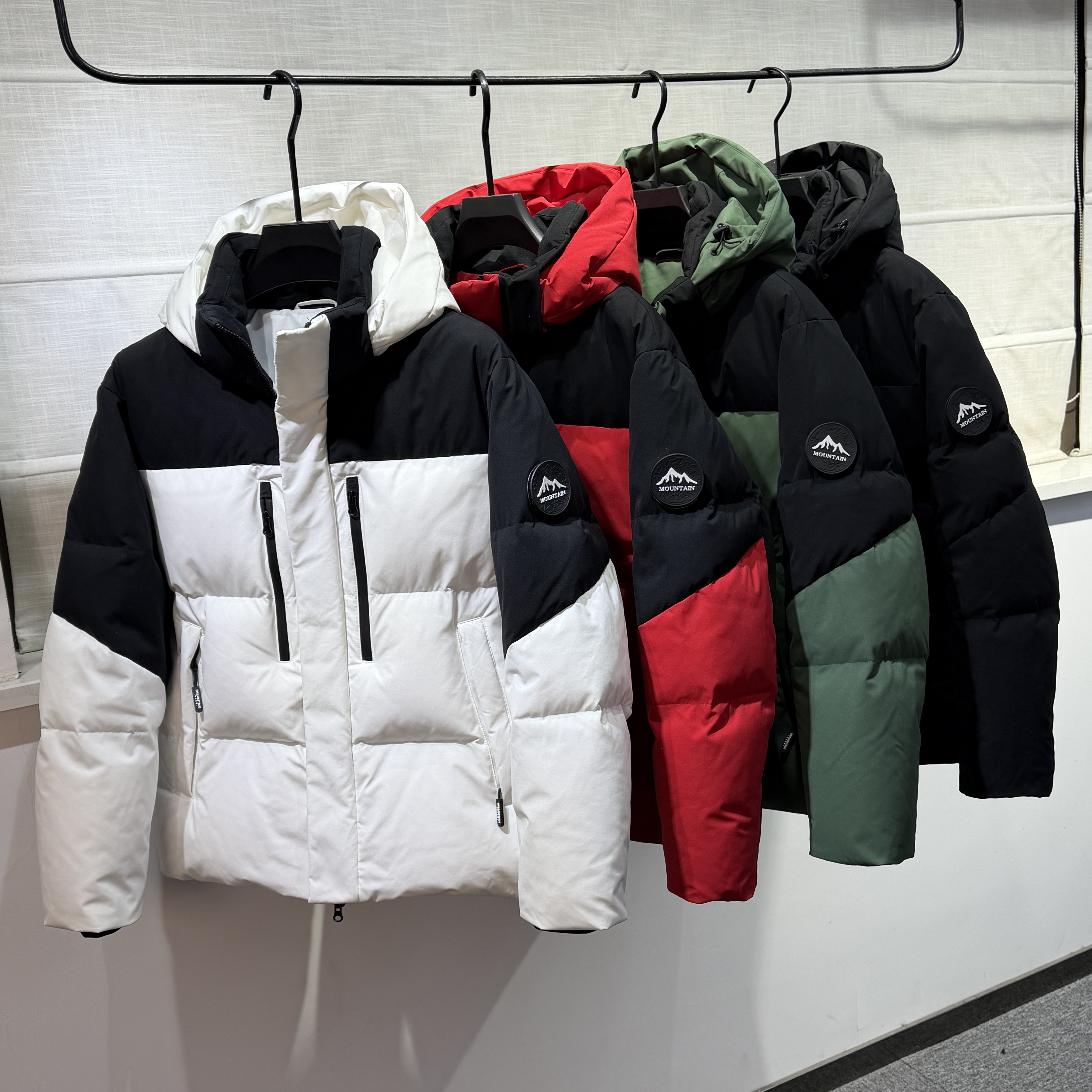 加厚保暖羽绒服男女冬季三防时尚拼接面包服可拆卸连帽羽绒服外套,男装,羽绒服,淘宝优惠券,粉丝福利购,淘宝优惠卷