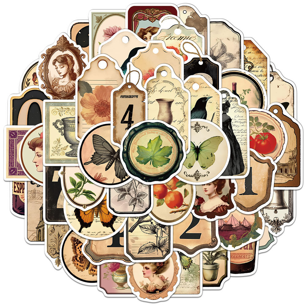 50张/套创意褪色复古涂鸦贴纸好看手机笔记本DIY个性装饰素材贴纸,文具电教/文化用品/商务用品,贴纸/立体贴纸,淘宝优惠券,粉丝福利购,淘宝优惠卷