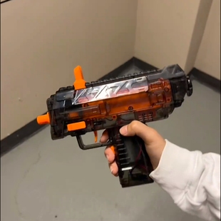 【新款鞭炮枪】三角洲同款电动mp7冲锋枪童年玩具手持连发透明玩