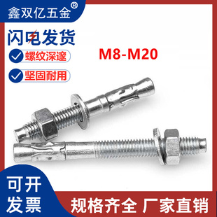 镀锌高强度车修膨胀螺栓车修壁虎螺丝车修膨胀螺栓M8M10M12M16M20