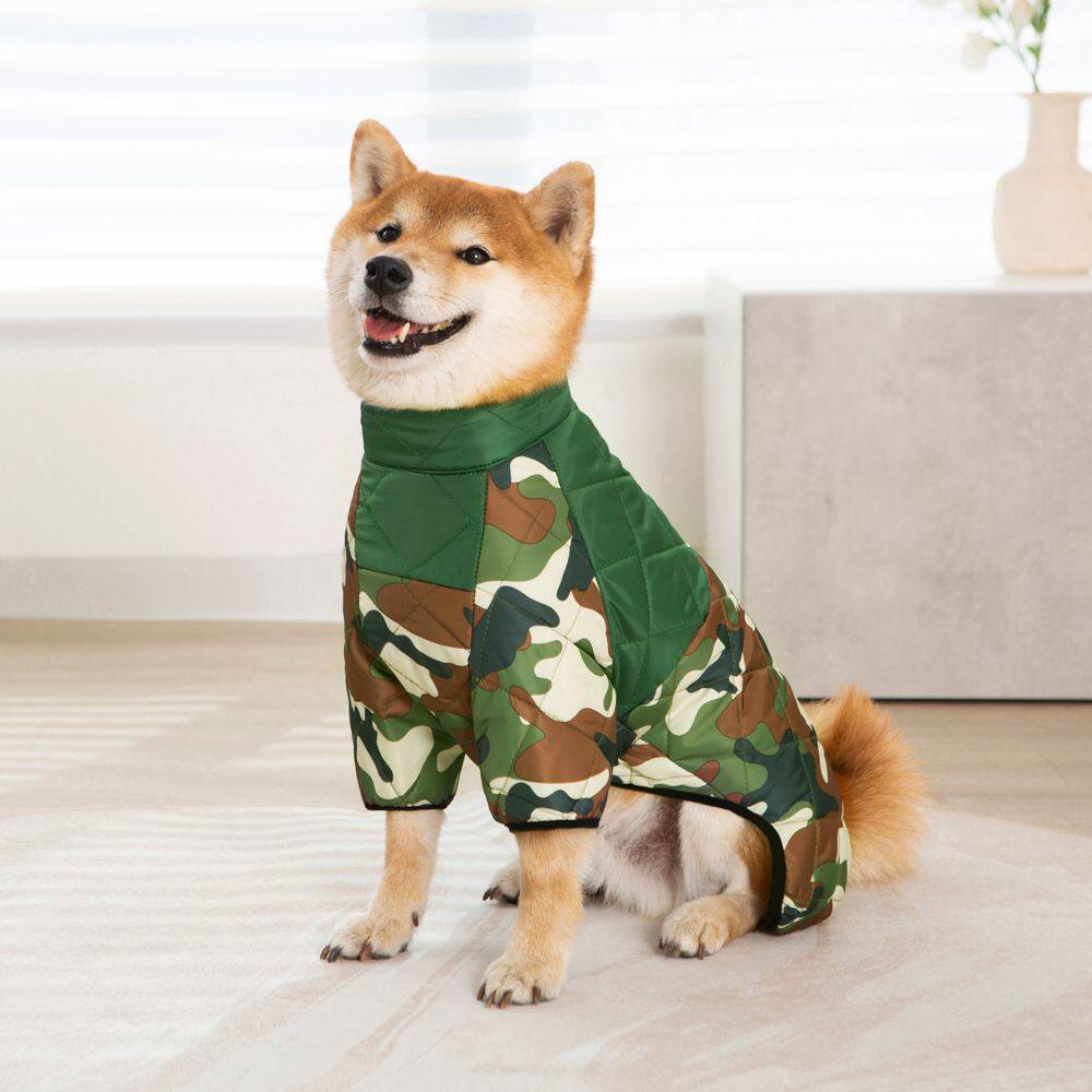 宠物狗狗棉衣服冬天季中大型犬拉布拉多金毛柴犬加绒厚防水防风雪