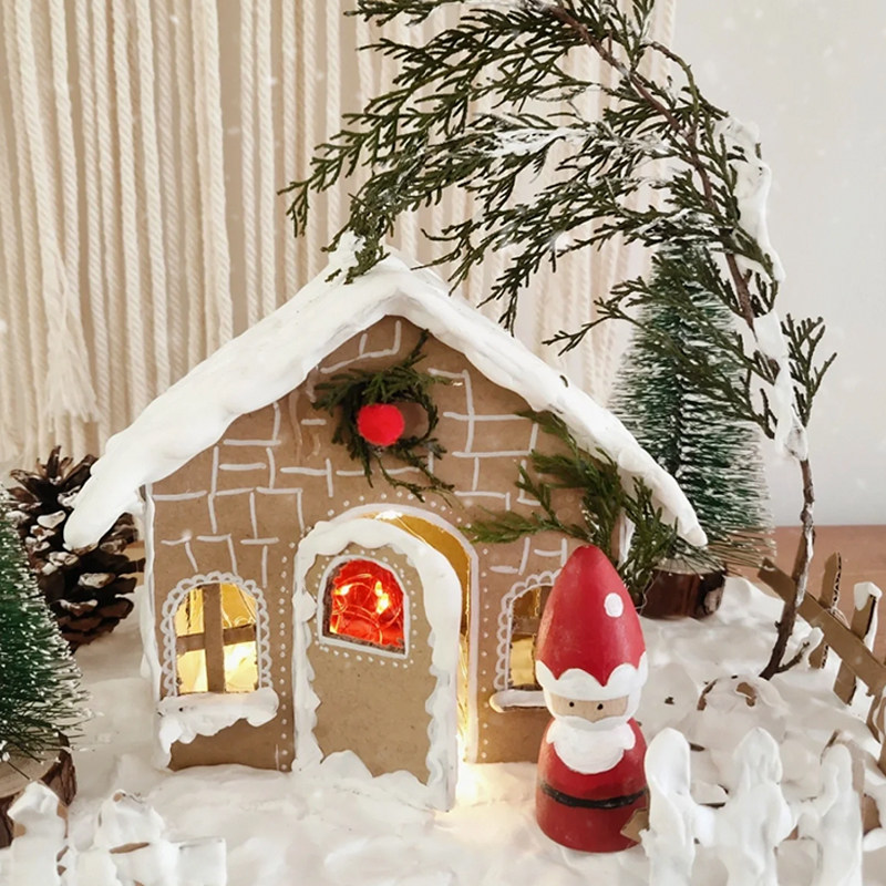 美工区手工diy材料环创布置主题墙儿童纸箱纸板小房子涂鸦绘画画