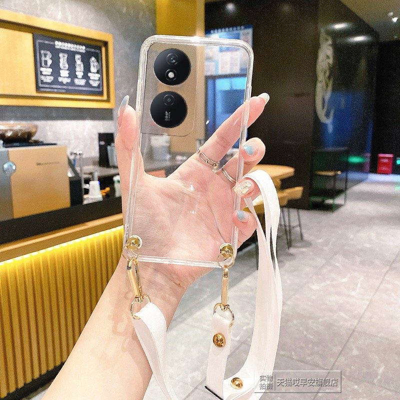 简约透明适用华为荣耀Play9T手机壳8T保护套7硅胶6T软壳4Pro斜挎5背带全包10T防摔10C女新款9C带挂绳挂脖子男