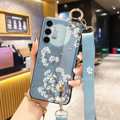 适用三星A56手机壳Galaxy A54保护套A71腕带A55斜挎A51背带A52硅胶A25女S全包A13挂绳A14挂脖A53男A36/A35 5G