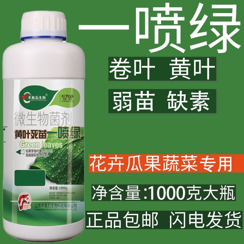 黄叶一喷绿氨基酸水溶肥料叶面肥