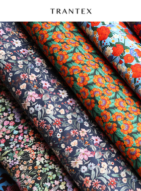 裙子全棉布料diy手工碎花印花衣服装衬衣连衣裙纯棉府绸综合面料