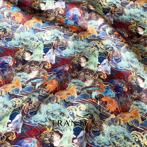 优质天然纤维印花面料