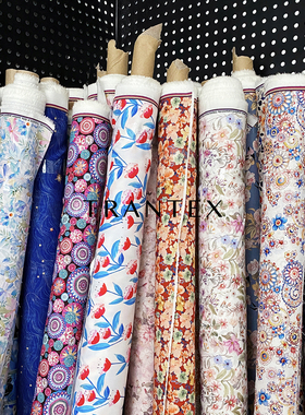 100支长绒棉轻薄高端印花碎花全棉纯棉手工DIY服装连衣裙布料面料