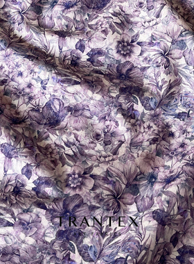 复古高端时装纯棉全棉布料棉布手工碎花印花衣服装衬衣连衣裙面料