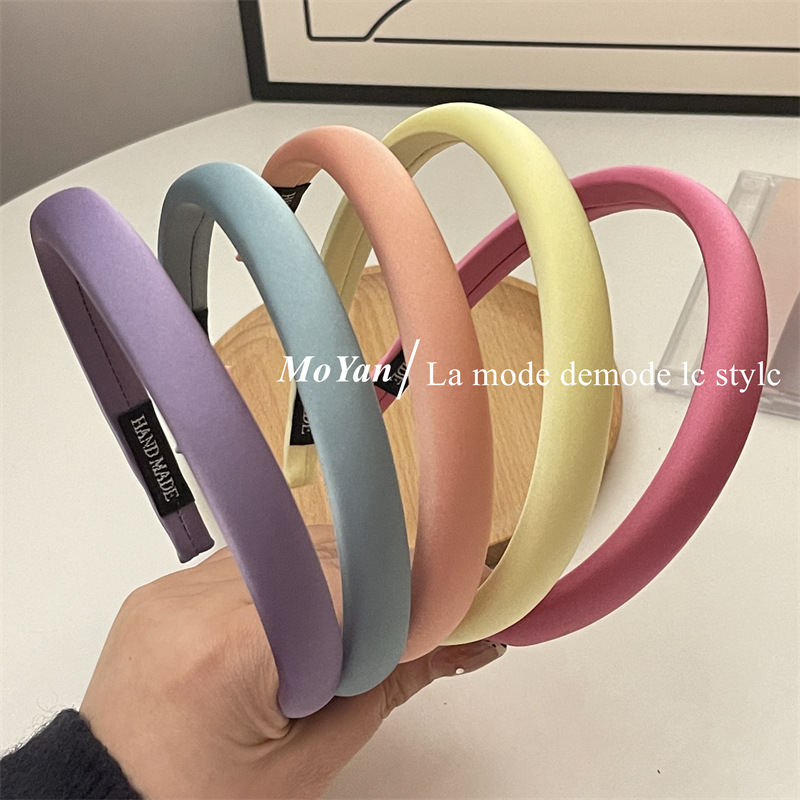 网红细款发箍女2022年糖果色洗脸发卡头箍高级感压发发捆头饰发饰