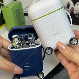 迷你行旅箱指甲刀套装创意指甲剪刀修甲工具斜口小号便携式指甲钳