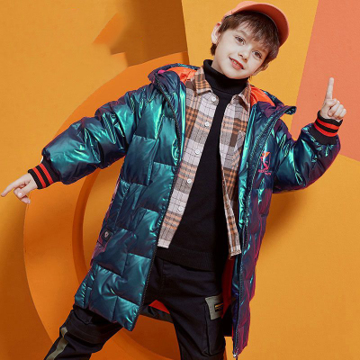 雪中飞正品童装90白鸭绒