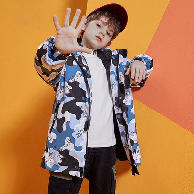 迷彩火影侠短款常规中性羽绒服