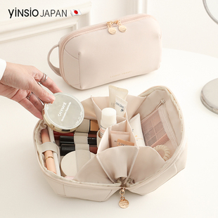 日本yinsio化妆包外出女便携式收纳2026新款高端旅行洗漱分区收纳