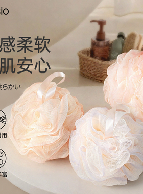 尹秀沐浴球浴花球高档不散洗澡沐浴球女士专用浴球泡泡浴不散花