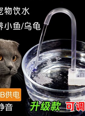 usb小水泵猫咪饮水机潜水泵低压直流5v小型迷你水泵小盆景循环泵
