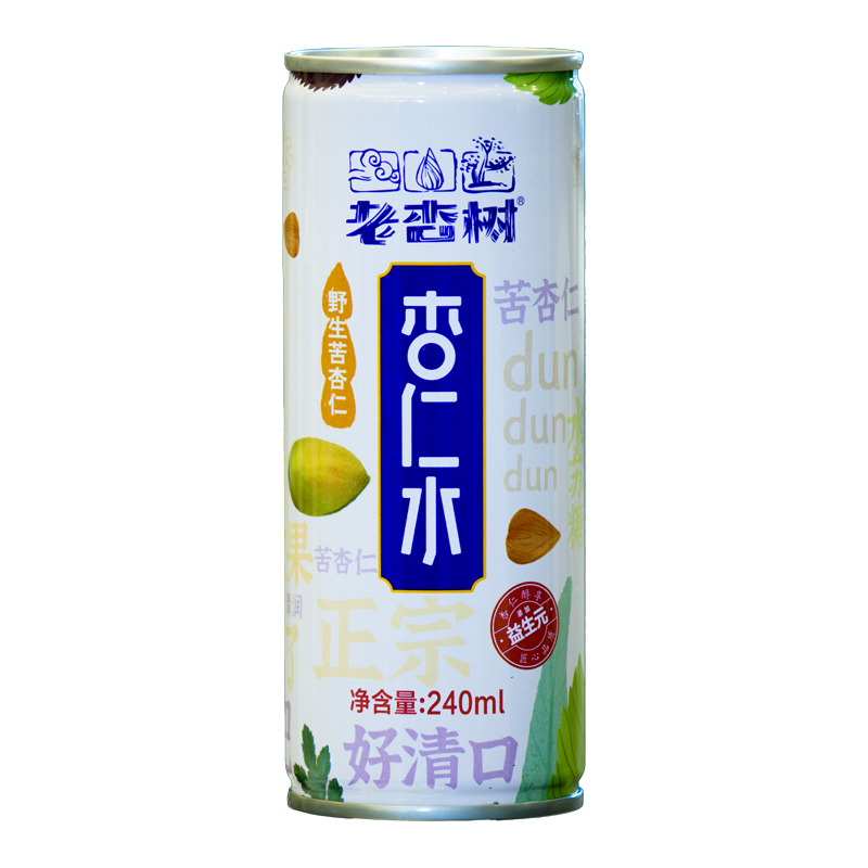 顺天宫坊老杏树杏仁水便携240ml*20罐,礼品装240ml*8罐