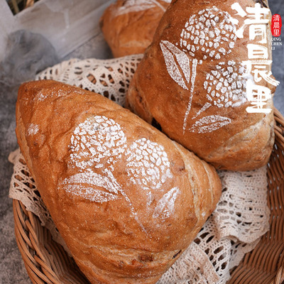 清晨里 荔枝玫瑰软欧包营养早餐代餐下午茶休闲零食手作糕点甜口