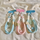 可爱鲷鱼星星挂件简约尼龙手工编织绳挂绳钥匙扣手机壳便携手绳diy小众挂件饰品手机链条防丢手提手拎挂饰女