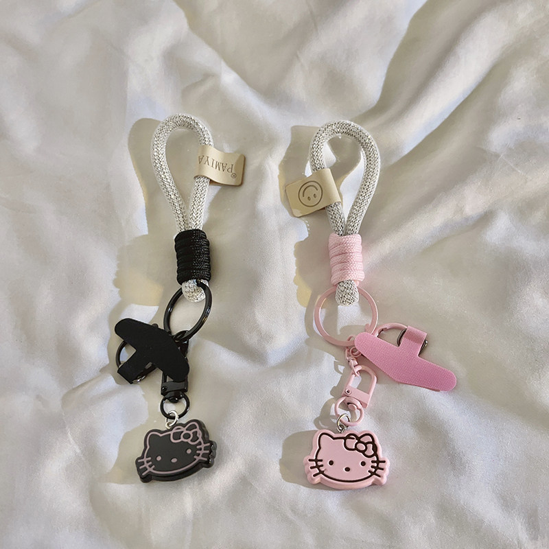 卡通ins立体吊坠立体KT猫挂件编织手工挂绳适用手机壳趣味手机钥匙扣配饰便携腕带手环耳机套防摔可爱少女心,3C数码配件,手机挂件/手机链,淘宝优惠券,粉丝福利购,淘宝优惠卷
