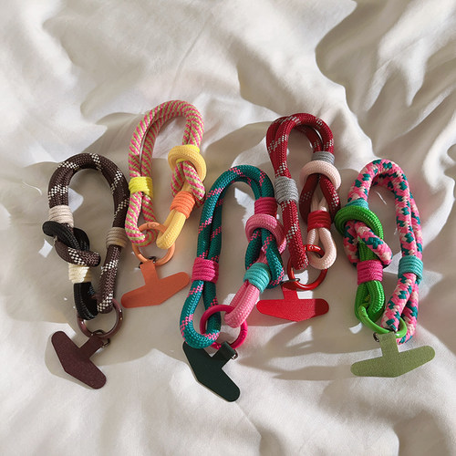 潮流DIY手工编织尼龙短款挂绳