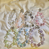 ins气质星星无花果珠珠手链条手机壳手机链ccd相机链耳机套挂件饰品挂链便携手绳挂绳钥匙扣新款 防丢手提珠链