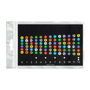 简谱音阶贴纸贴吉他入门初学自学新手乐理数字唱名指板电吉他配件