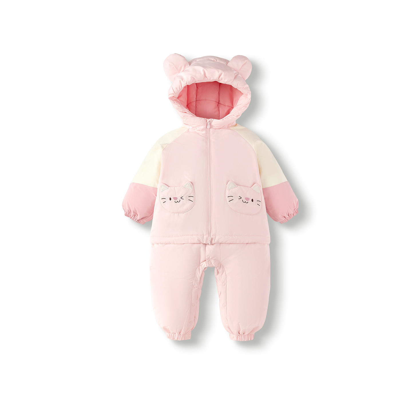 巴拉巴拉宝宝羽绒连体衣可爱