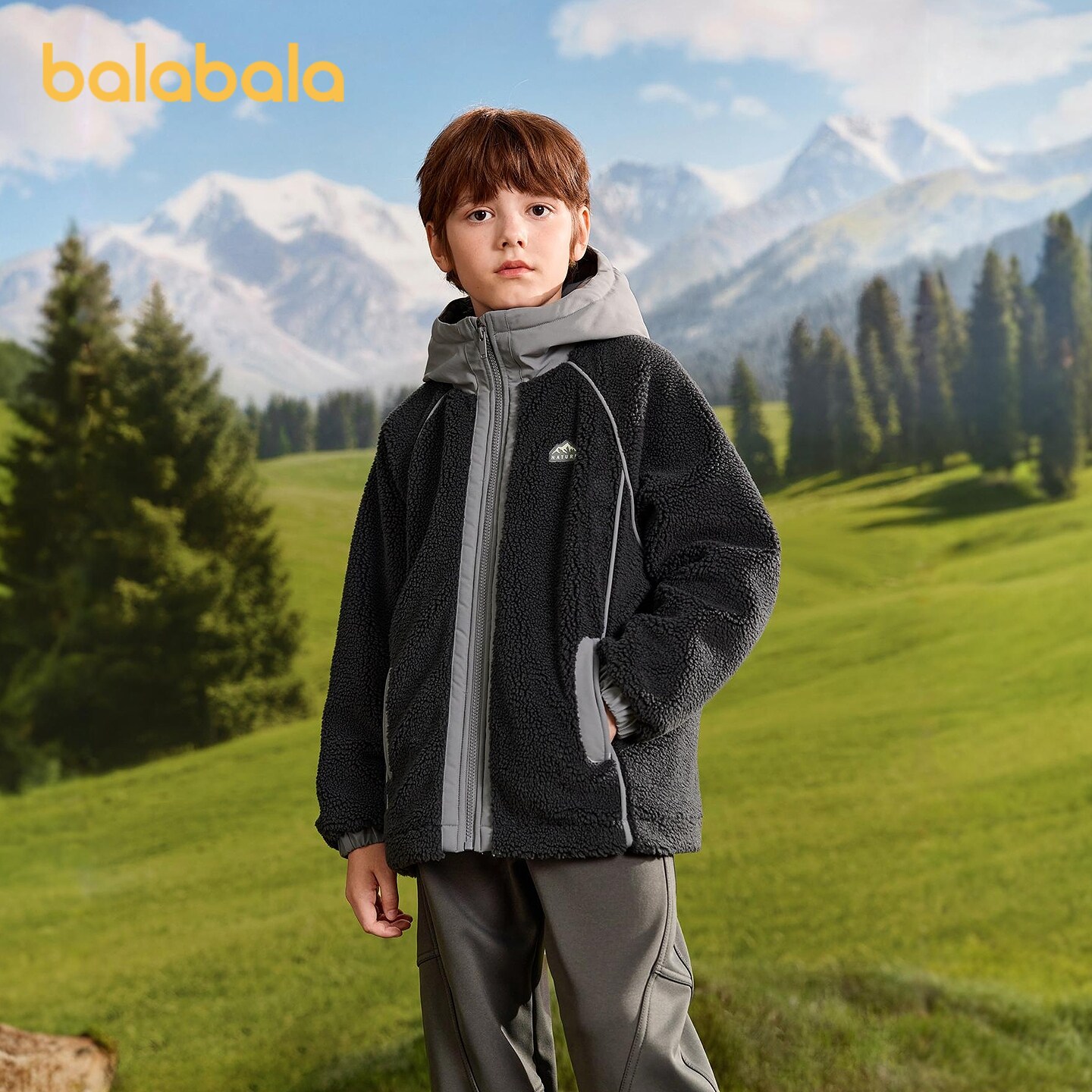 巴拉巴拉balaOne儿童棉服外套潮