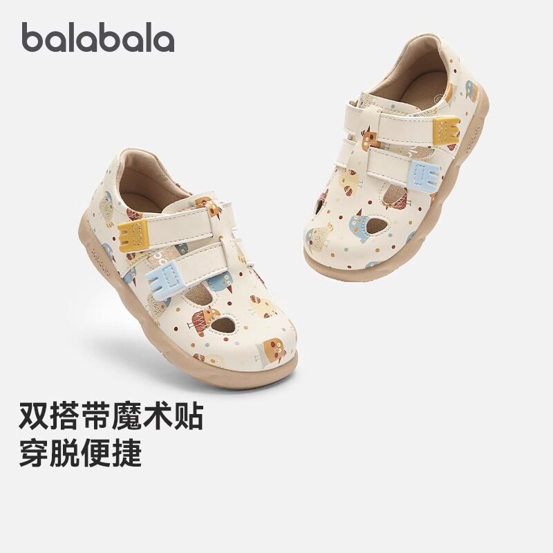 巴拉巴拉宝宝学步鞋婴儿童鞋男童女童鞋子春秋2025新款勃肯鞋防滑