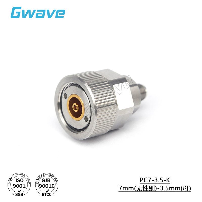 谷波互连7mm无性别-3.5mm精密转接器不锈钢 DC-18GHz PC7-3.5-K J