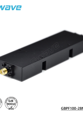 带通滤波器 中心频率10.0GHZ 带宽28MHz GBPF100-28M-SMF