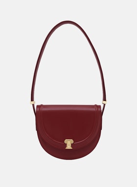 A.Cloud日落马鞍包腋下小众复古罗马柱高级质感box皮斜挎包acloud