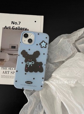 小众ins黑兔适用于IQOOz9turbo手机壳 iQOOz8 z7 z6防摔iQOOneo10时尚女neo5se二合一iqoou1x u3x u5e保护套