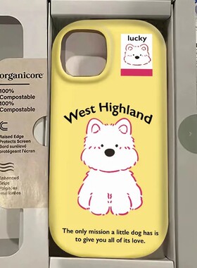 英文西高地适用于OPPOA3pro手机壳a53/a58/a93新款reno11/10/9全包k12x时尚Findx7防摔真我GTneo6/5se软套